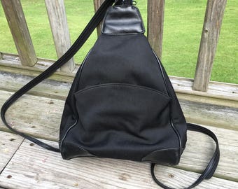 90s Small Black Backpack Purse