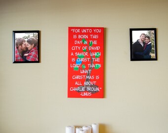 Charlie Brown Christmas sign - Charlie Brown sign - Charlie Brown Christmas Tree - Charlie Brown Christmas quote - Christmas decor