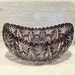 Elegant Amethyst Purple Cut to Clear Bohemian "Banana" Bowl - CA 1950's - Item CR8