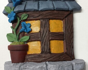 Window for Fairy house, Gnome house fairy Gardens
