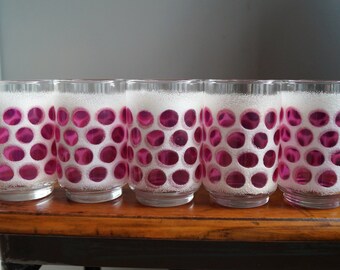 Mid Century Libbey Glass Co. Concord Frosted Glassware