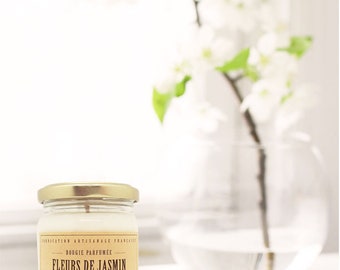 Jasmine flowers - handcrafted scented soy wax