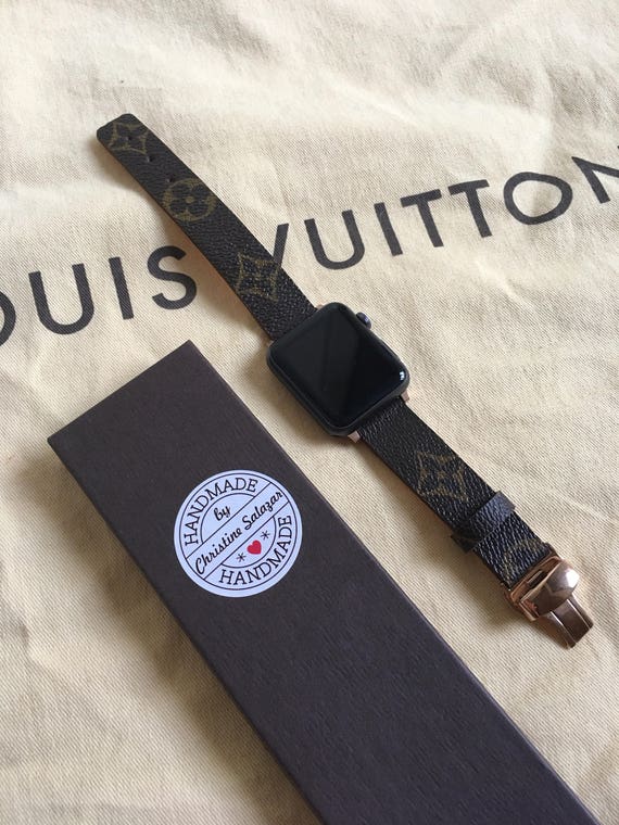 Customize Louis Vuitton Apple Watch Band Series 1 2 3 146mm