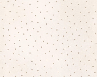 Scattered Dots - Natural / Taupe by Maywood Studio (8119-EA) Cotton Fabric Yardage