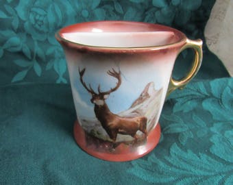 Vintage Stag Deer Shaving Mug