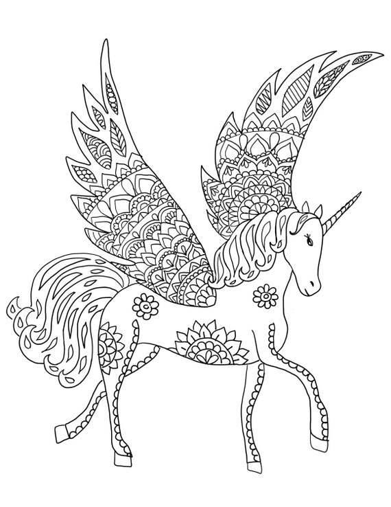 Kleurplaten Unicorns