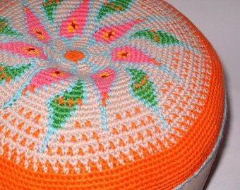Yoga cushion meditation floor- cushion pouf