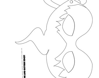 Pokemon coloring party masks Raichu Pikachu Mudkip Vulpix