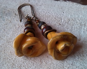 Ceramic artisan earrings