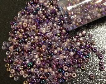 Lilac Mix Czech Seed Bead 11/o 11/O 11-mix01