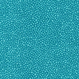 Jules and Indigo Teal Spots Cotton by Valorie Wells