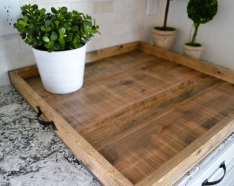 XLG 24x24" Ottoman Tray, Reclaimed Wood, Coffee Table Tray, Large Tray, Wooden Tray, Pallet Tray, Rustic Coffee Table Tray, Tray, Wood Tray
