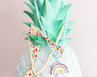 Rainbow necklace // 2 color choices