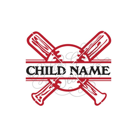 Download Split Baseball name plate SVG DXF digital download files for