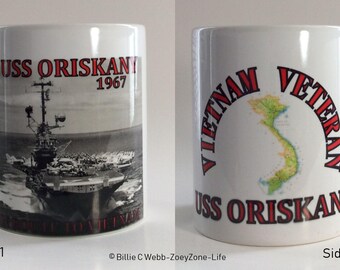 USS Oriskany - Navy Air Craft Carrier - On The Way To Vietnam “1967” - With Quote: “Vietnam Veteran”