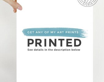 Printed & Shipped Art Print, High Quality Giclee Print