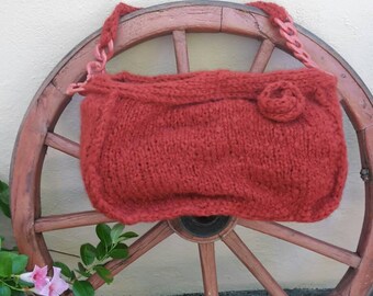 Crochet bag, knitted bag and crochet wool