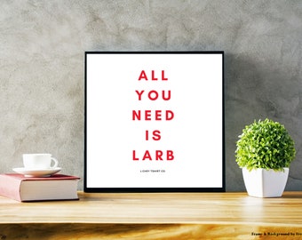 All You Need Is Larb Thai Laos Food Poster