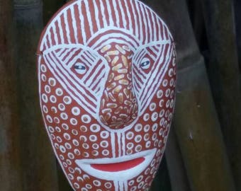Handmade terra cotta mask
