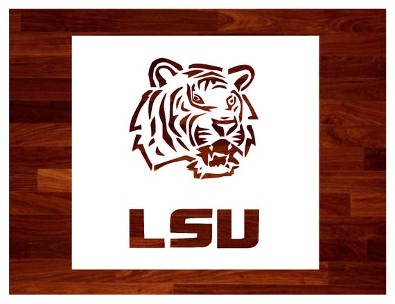 LSU Tiger Stencil