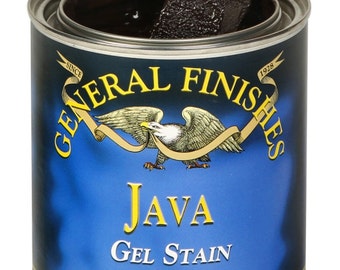 General Finishes Gel Stain- Pint Quart or Gallon- Furniture Oil Topcoat- Java Walnut Black and more!