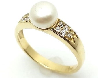 Vintage pearl ring | Etsy