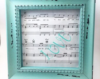 Sheet music gift -Valentine day gift-Gift for girlfriend- gift for boyfriend - gift for husband- gift for musician- gift for music lover-