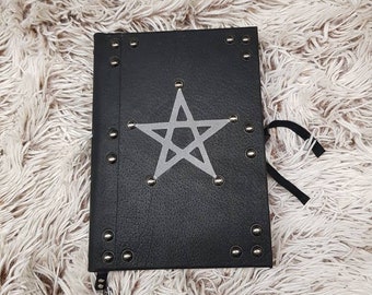 Refillable Leather Spell Book with Belt Holster