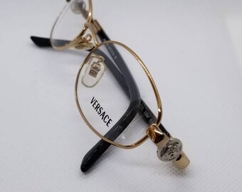 New Old Stock Versace Gold Eyeglasses Frames Mod M31