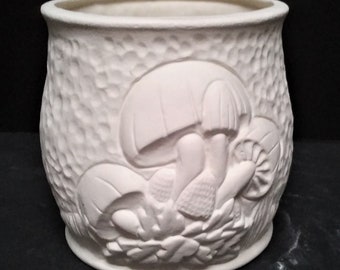 Mushroom Planter Ceramic Bisque Ready-to-Paint