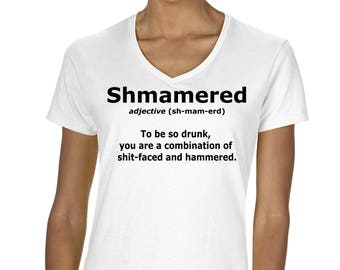 Shmamered Funny Graphic Drinking T-Shirt