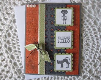 Handmade Greeting Card: Halloween Hello
