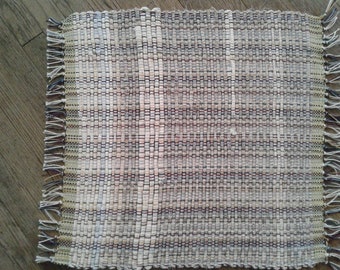 Blue denim hand woven placemats