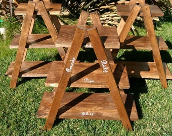 3 tier cupcake, dessert stand with rustic flair also used for retail display. Can be ordered in various size and colors