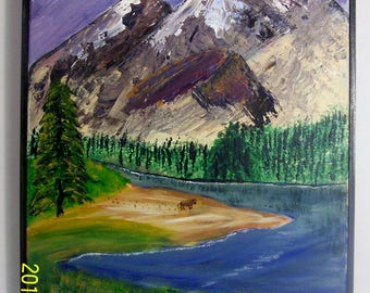 11 by 14 acrylic painting