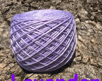 Lavender - Sunwashed Summer Solids sport weight hand dyed superwasher merino wool / nylon blend
