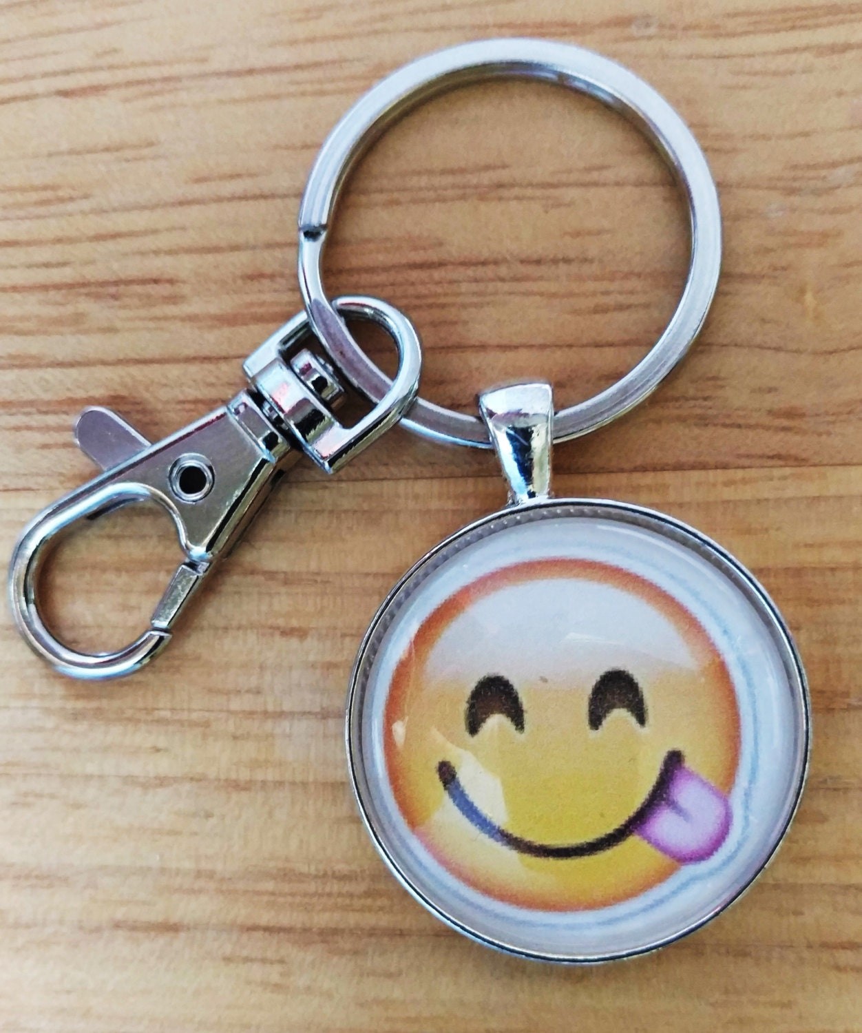 Smiley Emoji Keychain Happy Face Emoji KeychainEmoji