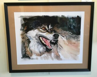 Wolf illustration | Etsy