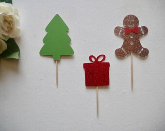 Christmas Cupcake Toppers