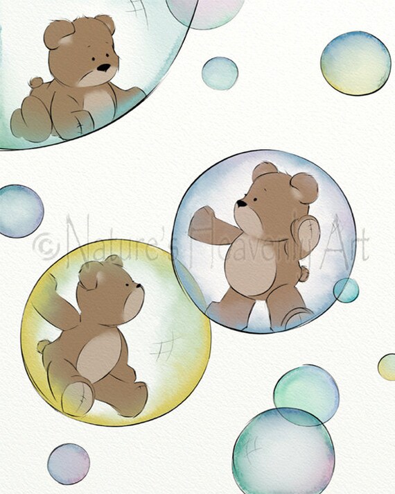 teddy bear wall art
