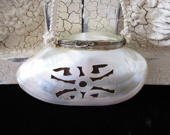 Vintage almeja Shell monedero