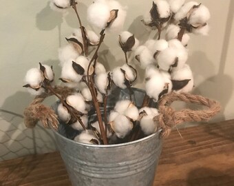 Cotton Stems, Cotton Spray, Cotton, Cotton Boll Stem, Cotton Boll, Cotton Ball Stems, Rustic Home Decor, Faux Cotton Stems, Farmhouse Decor