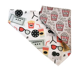 Popcorn & Movie Reversible Bandana