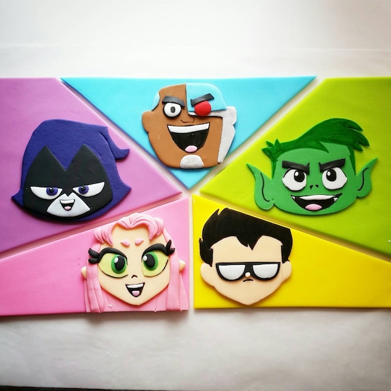 Teen Titans Cake Topper Teen Titans Cake Topper