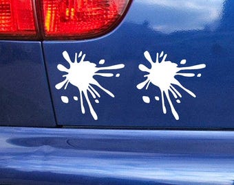 paint splat decal van