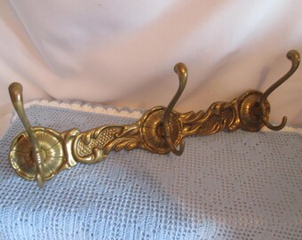 Vintage Crochet wall brass / Vintage Wall Hook Brass