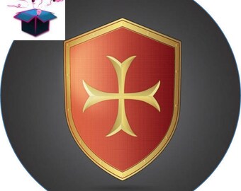 1 cabochon clear 25 mm medieval theme