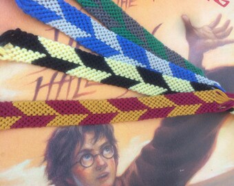 Harry Potter house color friendship bracelet