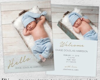 birth announcement template newborn photography templates