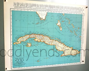 1939 Cuba Atlas Map